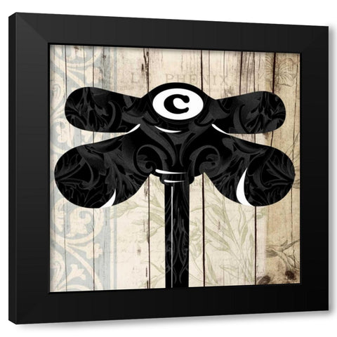 Cold Nob Black Modern Wood Framed Art Print with Double Matting by Grey, Jace