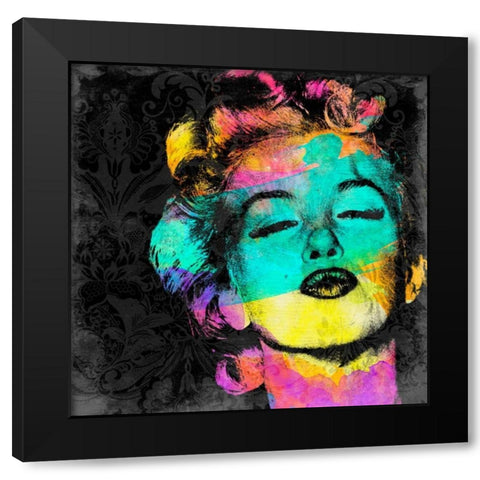 Monroe Watercolor Mate Noborder Black Modern Wood Framed Art Print with Double Matting by Grey, Jace