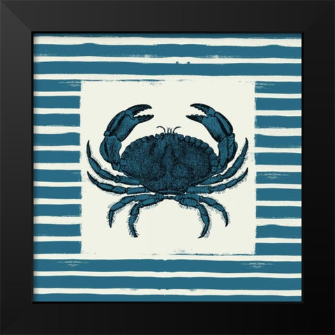 Crab Black Modern Wood Framed Art Print by Grey, Jace