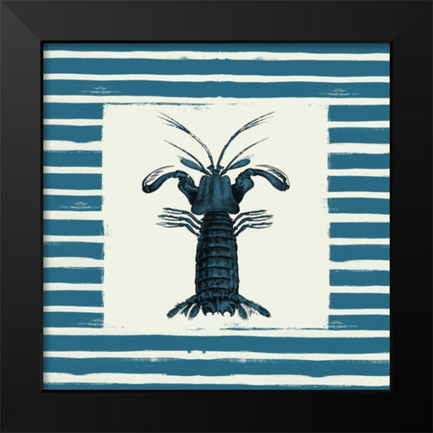 Lobster Black Modern Wood Framed Art Print by Grey, Jace