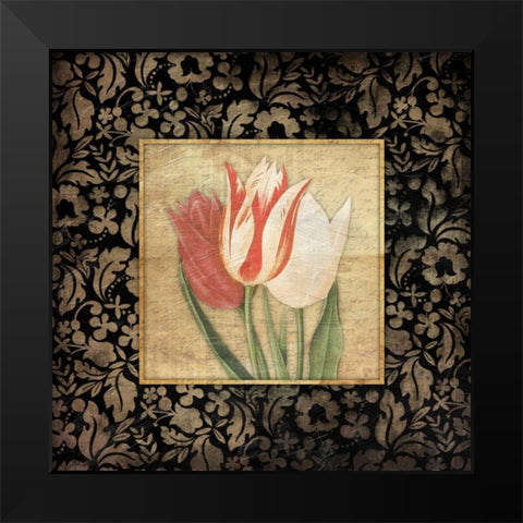 Triflora Framed 2 Black Modern Wood Framed Art Print by Grey, Jace