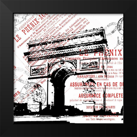 Paris 4 Black Modern Wood Framed Art Print by Grey, Jace