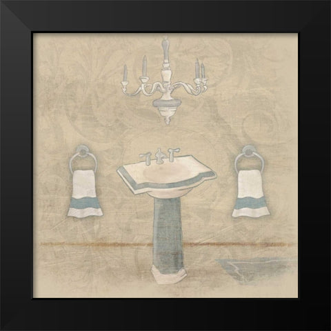 Blue Sink 2 Black Modern Wood Framed Art Print by Grey, Jace
