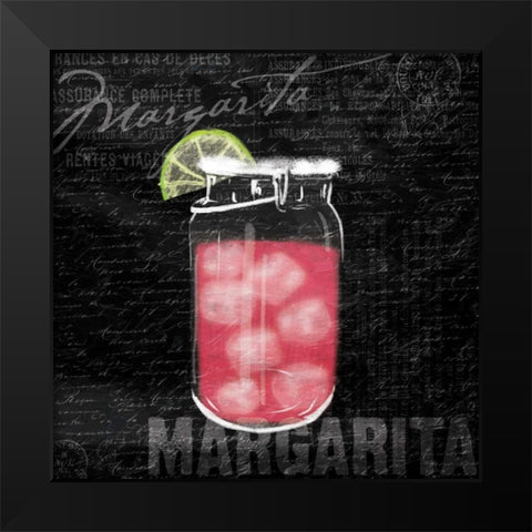 Margarita Black Modern Wood Framed Art Print by Grey, Jace