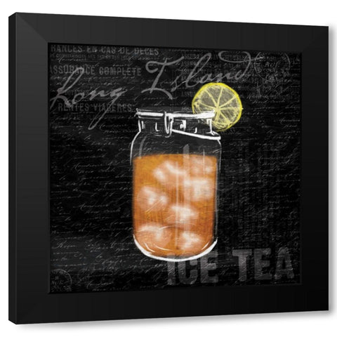 Long Island ice tea Black Modern Wood Framed Art Print by Grey, Jace