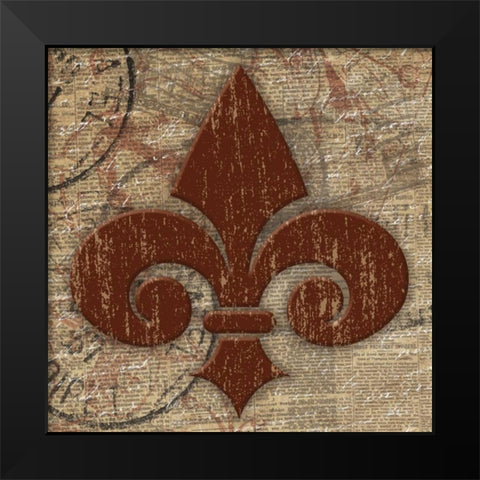 Patch1 Black Modern Wood Framed Art Print by Grey, Jace