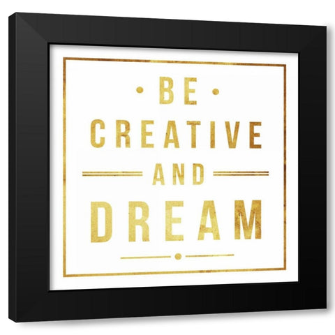Creative Black Modern Wood Framed Art Print with Double Matting by Grey, Jace