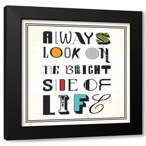 Always look Black Modern Wood Framed Art Print with Double Matting by Grey, Jace