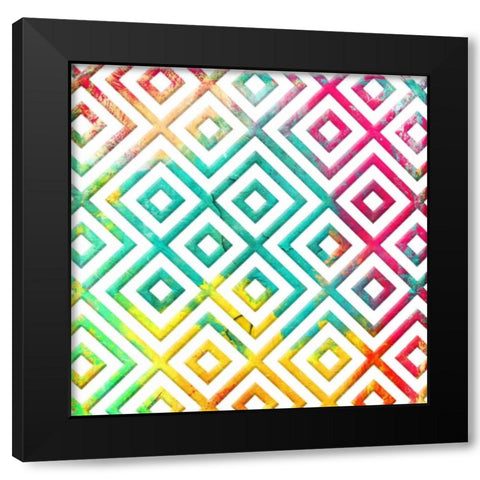 Bright Cosmic pattern Black Modern Wood Framed Art Print by Grey, Jace