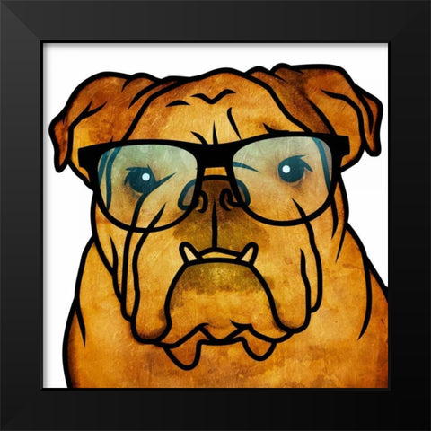 Harry Black Modern Wood Framed Art Print by Grey, Jace