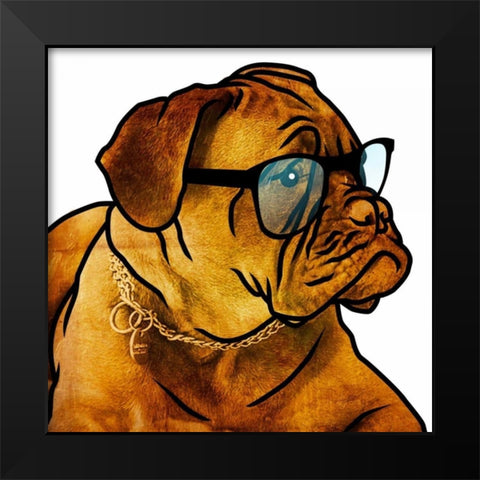 Henry Black Modern Wood Framed Art Print by Grey, Jace