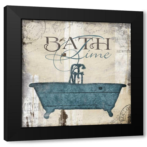 Bath Time Black Modern Wood Framed Art Print by Grey, Jace