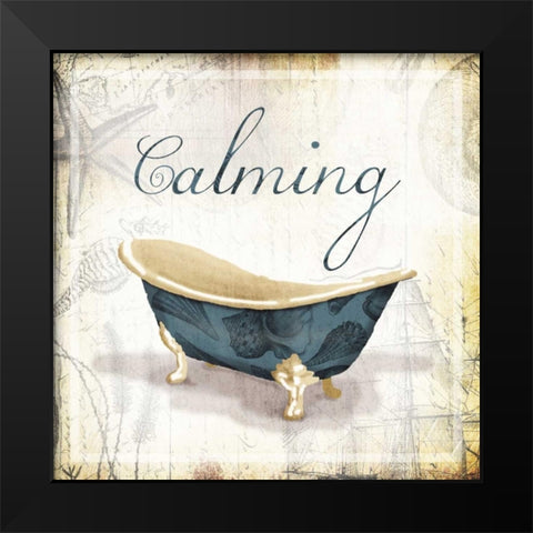 Calming Tub Black Modern Wood Framed Art Print by Grey, Jace