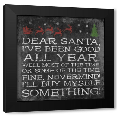 All Year Black Modern Wood Framed Art Print with Double Matting by Grey, Jace