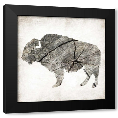 Buffalo Rings Mineral Black Modern Wood Framed Art Print by Grey, Jace