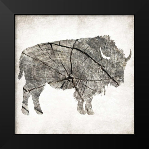 Buffalo Rings Mineral Black Modern Wood Framed Art Print by Grey, Jace