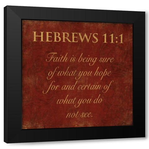 Hebrews Spice Black Modern Wood Framed Art Print by Grey, Jace