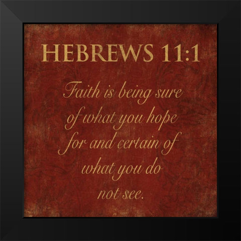 Hebrews Spice Black Modern Wood Framed Art Print by Grey, Jace