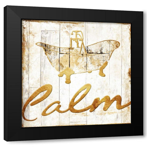 Gold Bath Black Modern Wood Framed Art Print by Grey, Jace