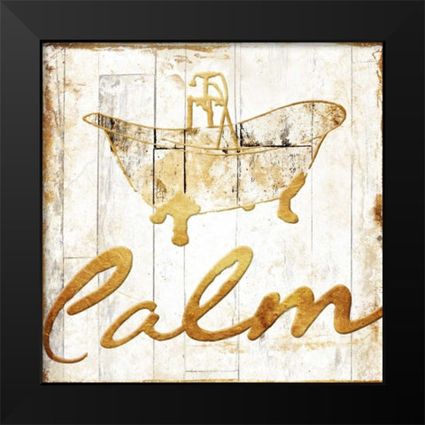 Gold Bath Black Modern Wood Framed Art Print by Grey, Jace