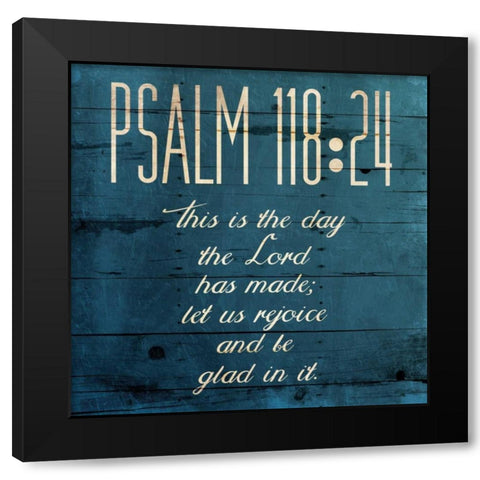 This Is The Day Clean Black Modern Wood Framed Art Print by Grey, Jace