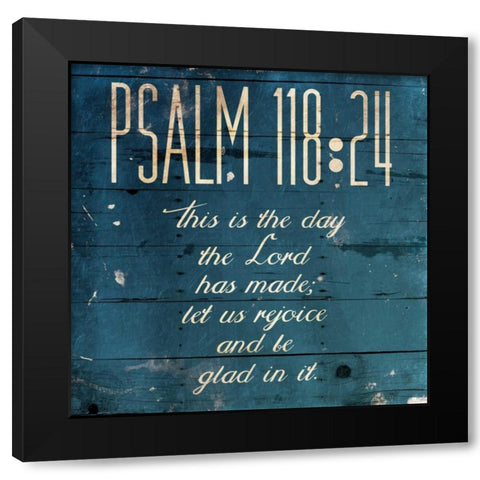 This Is The Day Black Modern Wood Framed Art Print with Double Matting by Grey, Jace