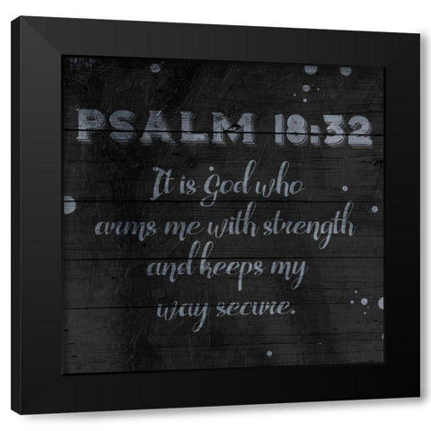 Strength Black Modern Wood Framed Art Print by Grey, Jace