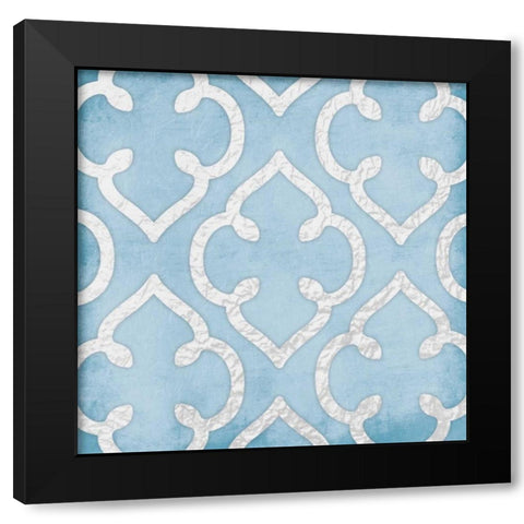 Seeing through Blue Mate Black Modern Wood Framed Art Print with Double Matting by Grey, Jace