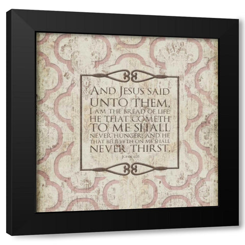 He That Cometh Black Modern Wood Framed Art Print by Grey, Jace
