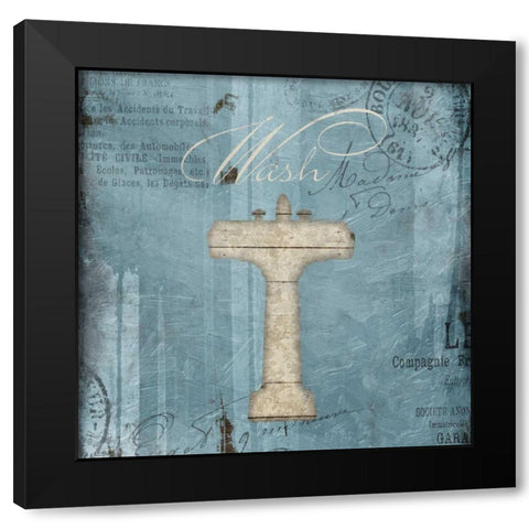 Wash Grey Blues Black Modern Wood Framed Art Print by Grey, Jace
