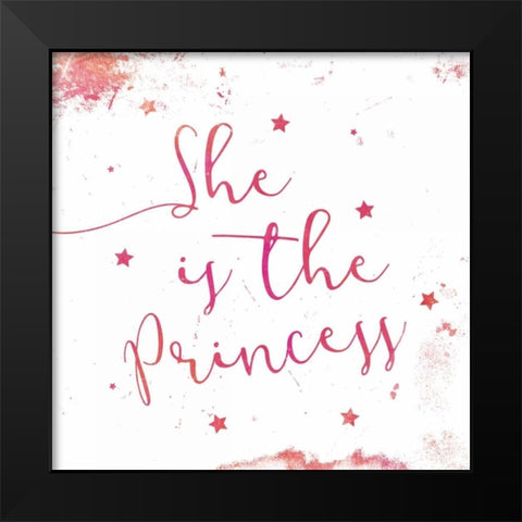 Princess Black Modern Wood Framed Art Print by Grey, Jace