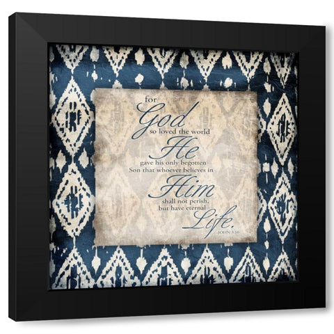 Life Black Modern Wood Framed Art Print by Grey, Jace