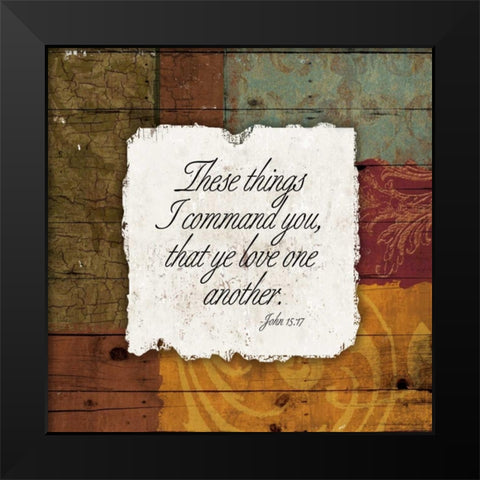 Ye Love One Black Modern Wood Framed Art Print by Grey, Jace