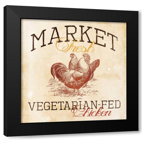 Market Fresh Black Modern Wood Framed Art Print with Double Matting by Grey, Jace