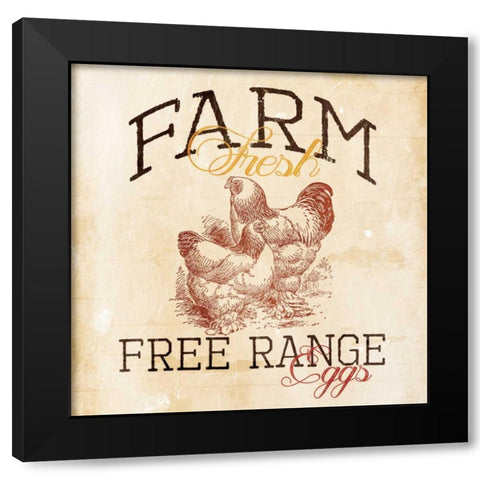 Farm Fresh Black Modern Wood Framed Art Print with Double Matting by Grey, Jace