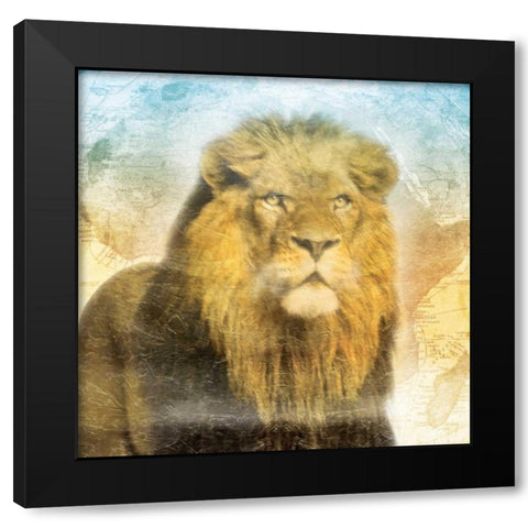 Africa Sunrise Two Black Modern Wood Framed Art Print by Grey, Jace