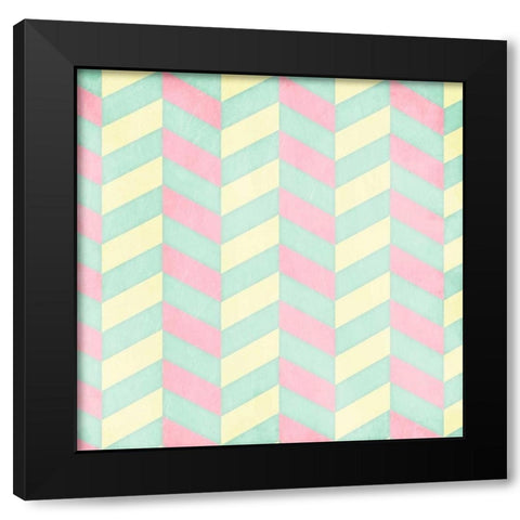Up Down Pastel Black Modern Wood Framed Art Print with Double Matting by Grey, Jace