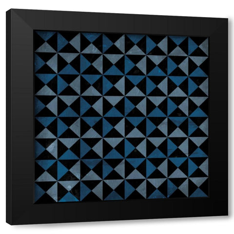 Bow Tie Blue Black Modern Wood Framed Art Print by Grey, Jace