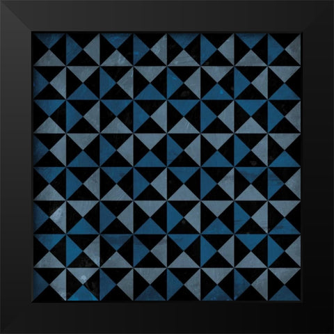 Bow Tie Blue Black Modern Wood Framed Art Print by Grey, Jace