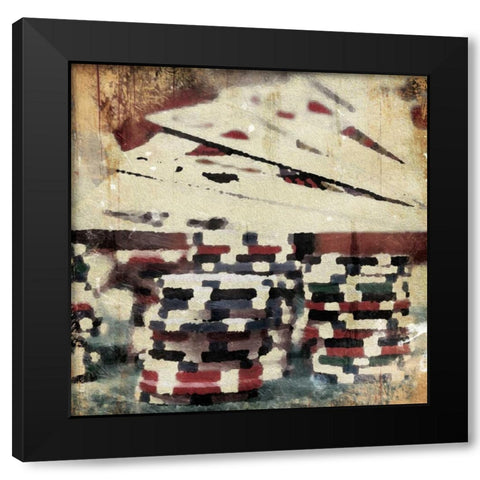 Poker Play Two Black Modern Wood Framed Art Print by Grey, Jace