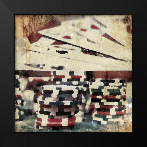 Poker Play Two Black Modern Wood Framed Art Print by Grey, Jace