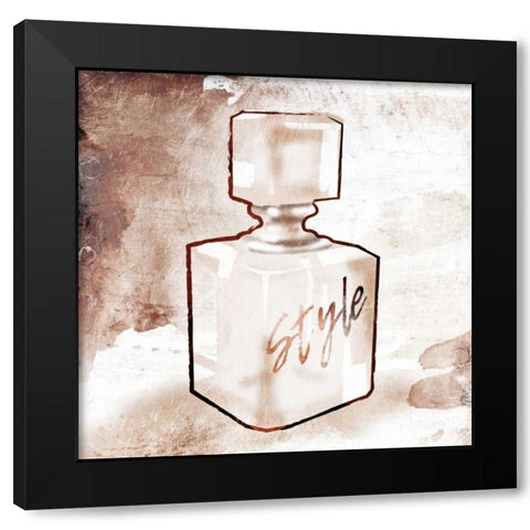 Perfume Style Black Modern Wood Framed Art Print with Double Matting by Grey, Jace
