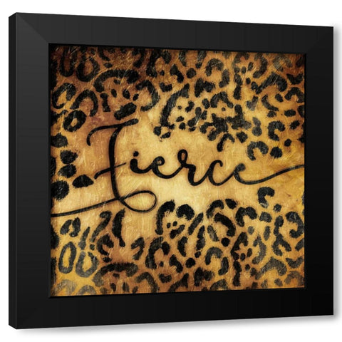 Fierce Animal Black Modern Wood Framed Art Print by Grey, Jace