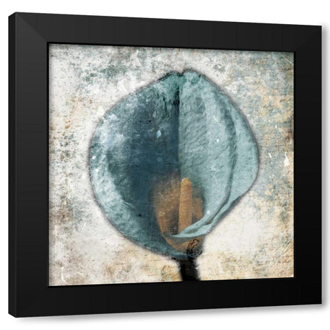 Hazy Grey Blue Black Modern Wood Framed Art Print by Grey, Jace