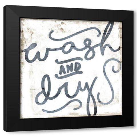 Vintage Wash Black Modern Wood Framed Art Print with Double Matting by Grey, Jace