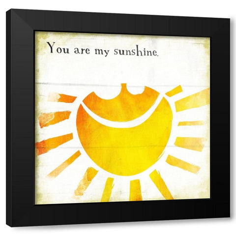 Sunshine Black Modern Wood Framed Art Print with Double Matting by Grey, Jace