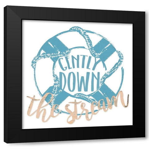 The Stream Black Modern Wood Framed Art Print with Double Matting by Grey, Jace