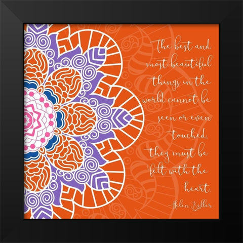 Most Beautiful Black Modern Wood Framed Art Print by Grey, Jace