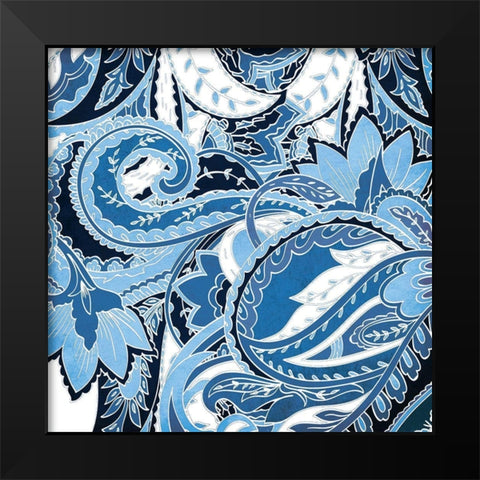 Overgrown Blue Mate Black Modern Wood Framed Art Print by Grey, Jace