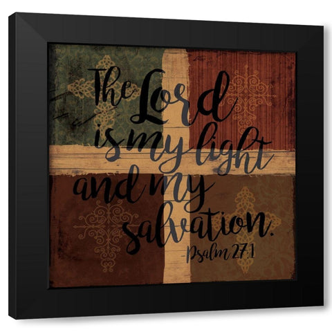 Lord Is My Light Black Modern Wood Framed Art Print with Double Matting by Grey, Jace